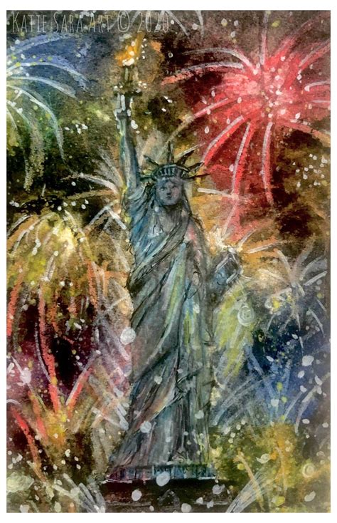 Happy 4th of July to all who celebrate it! 🎉🇺🇸 ~ Painting fireworks like this is so simple and ...