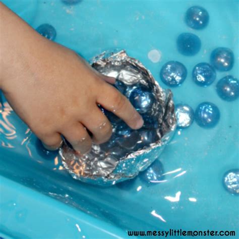 Floating Foil Boat Experiment - Messy Little Monster