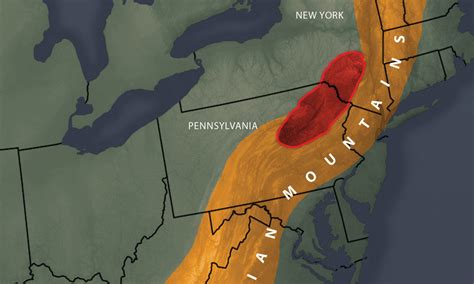 Appalachian Mountains In Pennsylvania Map - County Map Of Texas