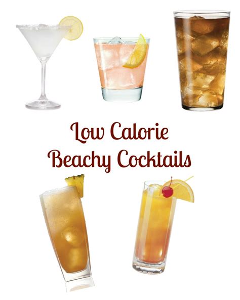 Beach Themed Low Calorie Cocktails Recipes - Style on Main