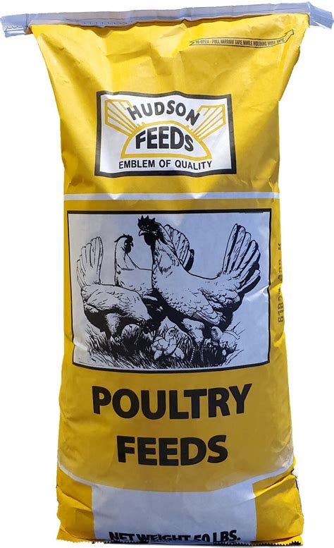 HUDSON FEEDS Poultry Feeds Chick Starter-Grower Medicated Chicken Feed ...