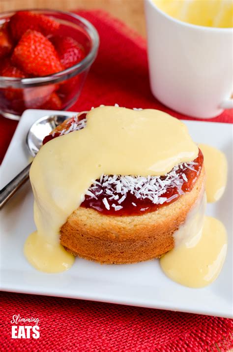 Low Syn Jam and Coconut Sponge Cake | Slimming Eats