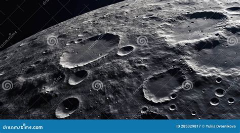 Moon Surface with Craters and Space Background. Universe Beauty Stock Illustration ...