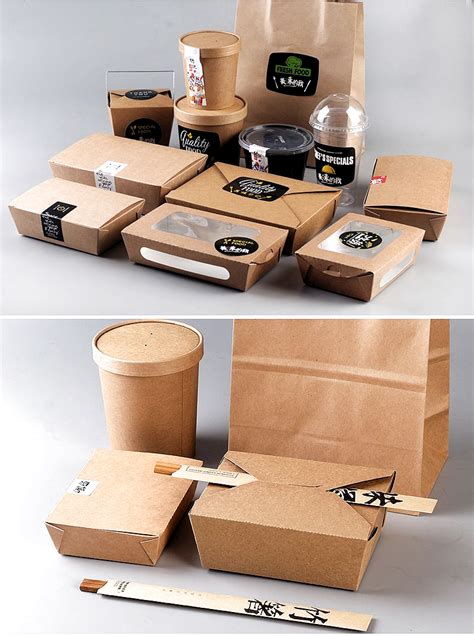 Image result for kraft take away packaging | Food box packaging, Food ...