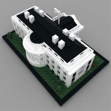 3D model lego white house - TurboSquid 1168090