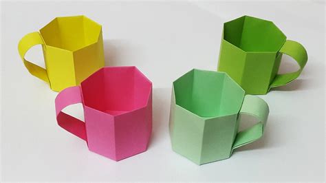 Colors Paper: DIY MINI PAPER CUP | Easy Origami Paper Cup | Paper ...