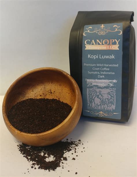 Kopi Luwak Coffee 8 oz. Wild Harvested Dark Roast – Canopy Botanicals