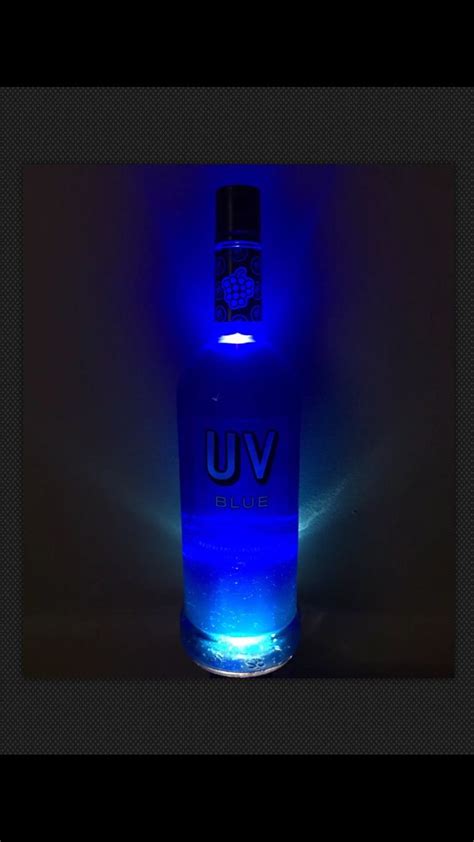 UV Blue Vodka Bottle Remote Control Led Light | Uv blue, Bottle, Vodka bottle