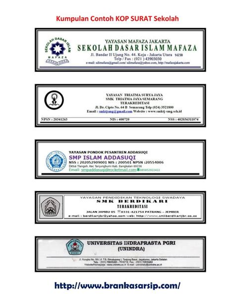 Kumpulan Contoh Kop Surat Sekolah-BrankasArsip.Com