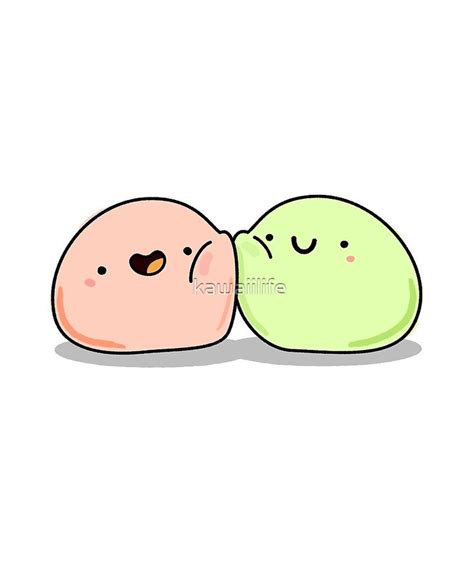 Kawaii Mochi Buddies Sticker by kawaiilife | Sushi drawing, Mochi, Cute ...