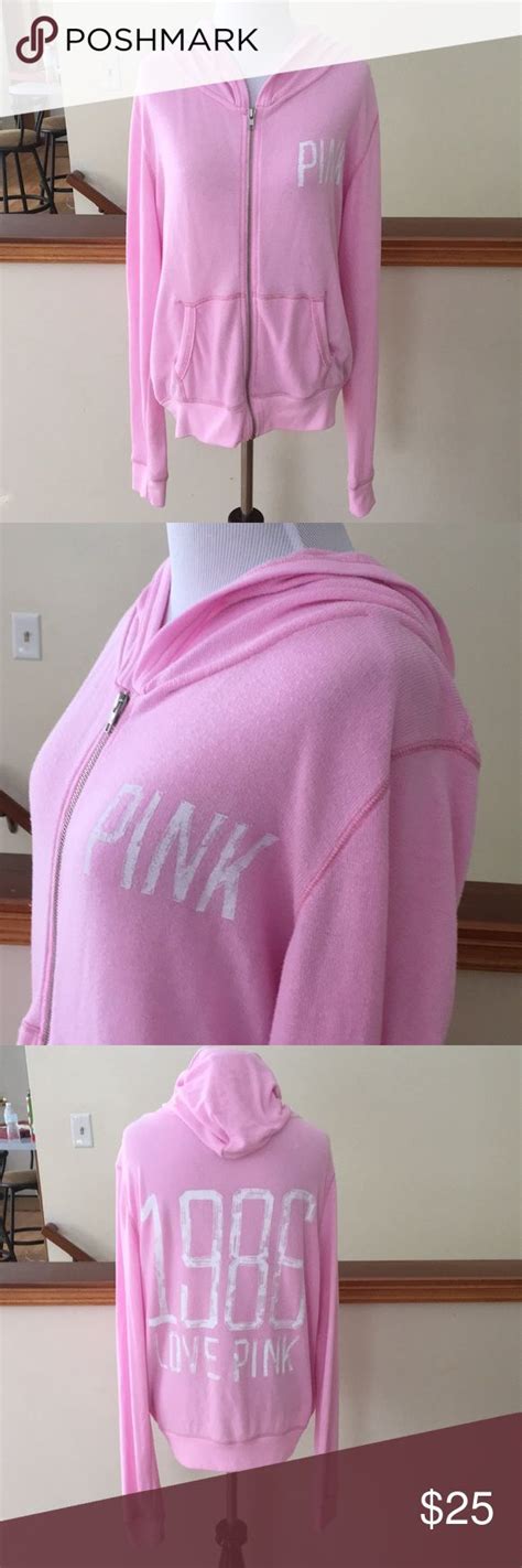 Adorable Victoria’s Secret pink hoodie | Pink hoodie, Pink hoodie ...