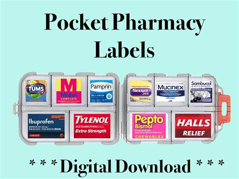 Pocket Pharmacy Labels Free Printable