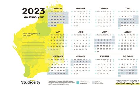 School terms and public holiday dates for WA in 2023 | Studiosity