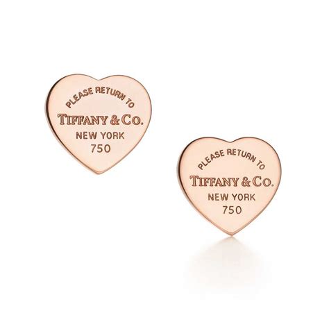 Tiffany & Co. | Tiffany and co earrings, Tiffany earrings, Gold heart earring