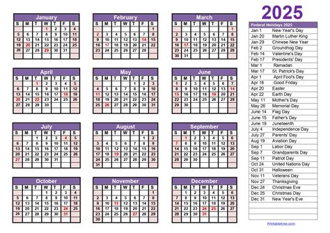 2025 And 2025 Printable Calendar Pdf Free - Clair Demeter