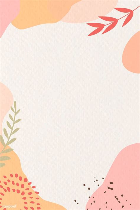 Pink and beige abstract botanical patterned background vector | premium image by rawpixel.com ...