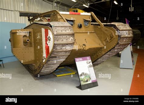 First World War Heavy Tank, Mark V / MK 5 Male, on display / displayed at The Tank Museum ...