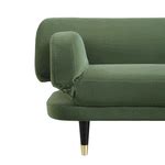 Solna 2-Seater Sofa Bed, Moss Green Velvet | daals