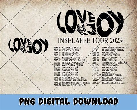 Lovejoy Tour 2023 Music PNG Lovejoy Tour Concert 2023 PNG 2 - Etsy