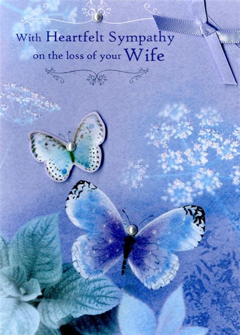 Loss Of Your Wife Heartfelt Sympathy Greeting Card | Cards | Love Kates