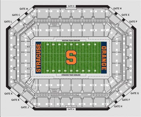 Carrier Dome seating chart: How to find your seat for Syracuse ...