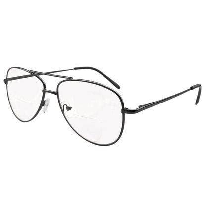 Polycarbonate Lens Pilot Bifocal Reading Glasses Women Men – eyekeeper.com