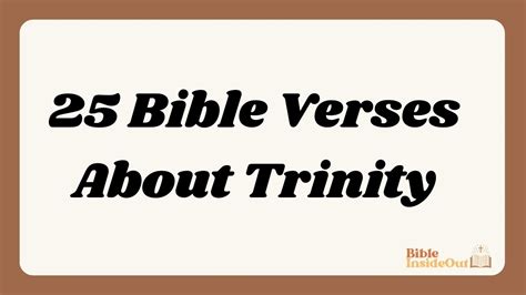 25 Bible Verses About Trinity (With Commentary) - Bible InsideOut