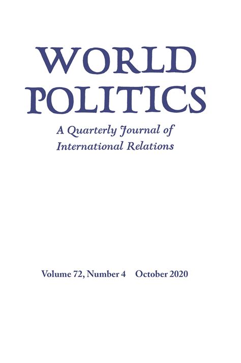 World Politics | Latest issue | Cambridge Core