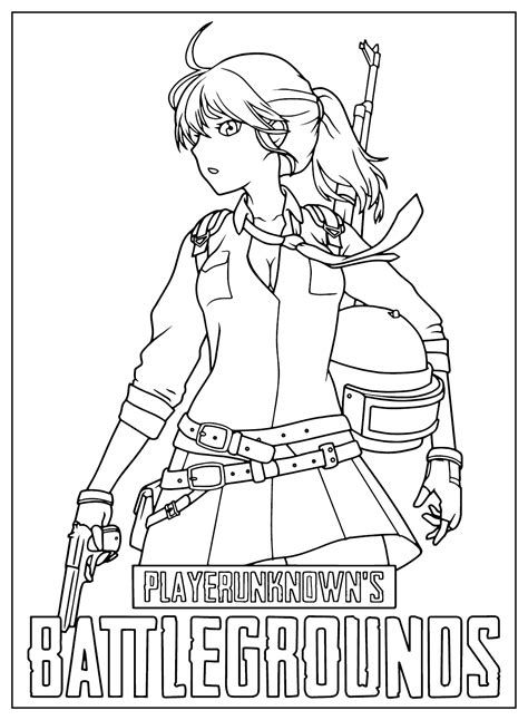 Pubg Battle Royale Coloring Page - Free Printable Coloring Pages