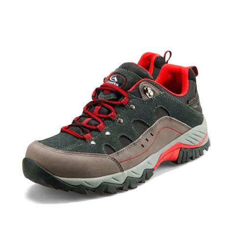 Hiking Boots For Mens Suede Leather Outdoor Waterproof Backpacking ...