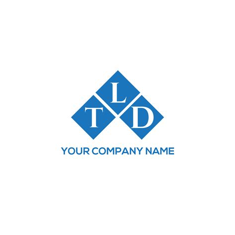 TLD letter logo design on WHITE background. TLD creative initials letter logo concept. TLD ...