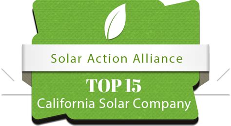 Top 15 California Solar Companies » Solar Action Alliance