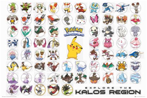 Pokemon - Kalos Region Poster | Sold at Abposters.com