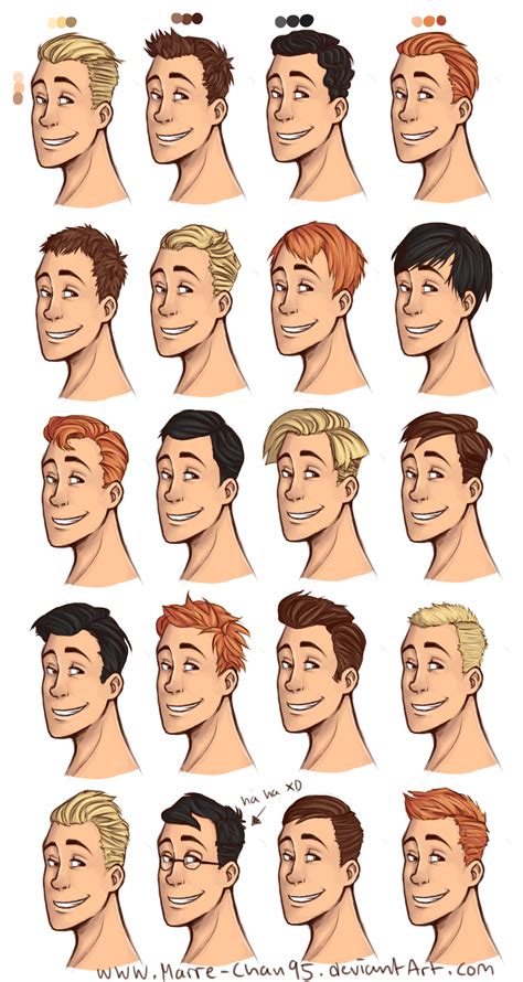 --+20+diffrent+haircuts+--+by+Marre-Chan95. | Cartoon hair, How to draw hair, Hair reference