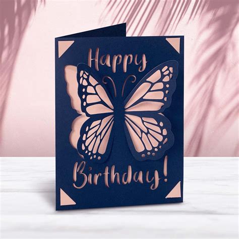 Cricut Joy Butterfly Pop up Card Template SVG File Instant Download - Etsy | Template kartu ...