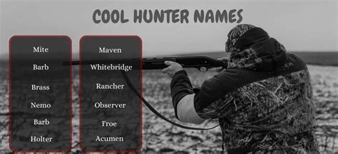 59+ Hunter Names Ideas For Your Characters - Good Name