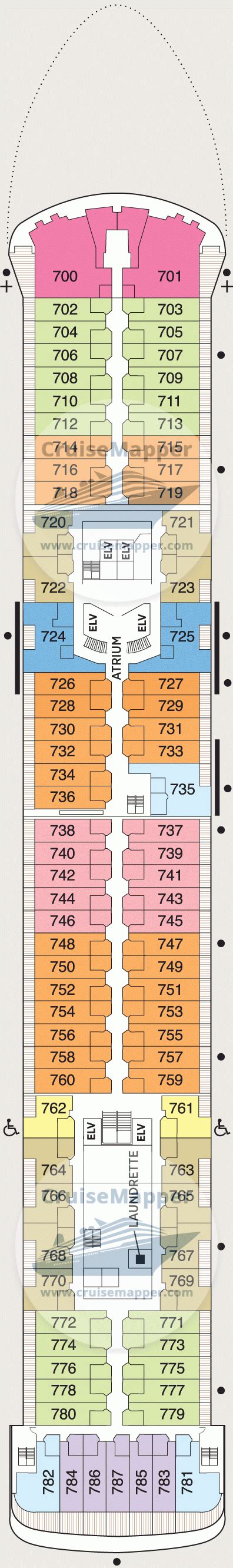 Seven Seas Voyager deck 7 plan | CruiseMapper