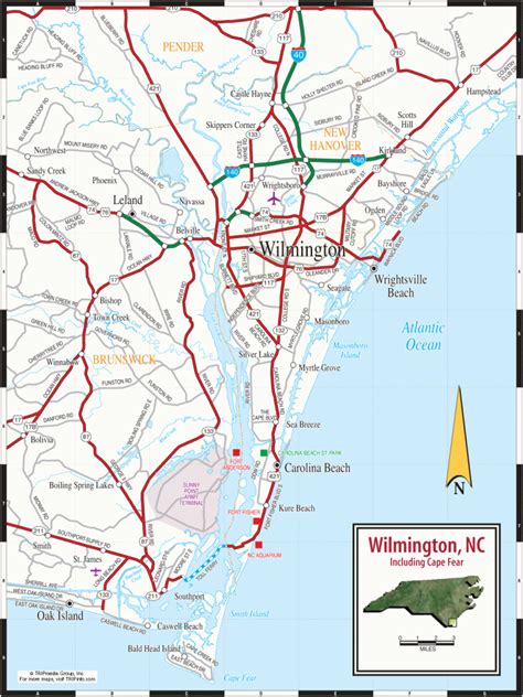 Printable Map Of Wilmington Nc - Free Printable Maps