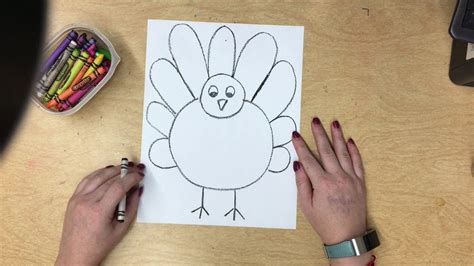 How To Draw A Turkey Step By Step For Kids