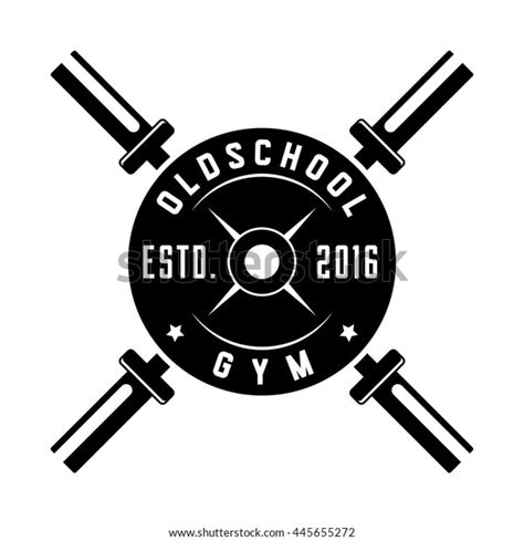 Oldschool Gym Retro Logo Label Badge Stock Vector (Royalty Free ...