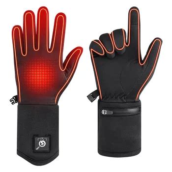 Winter Waterproof Rechargeable Heating Inner Work Gloves Inserts ...