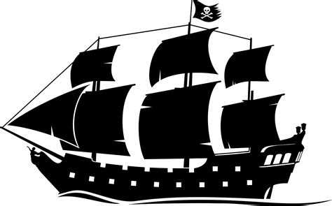 Ship Black Pearl Boat Piracy Clip art - Pirate Silhouette Cliparts png download - 1777*1106 ...