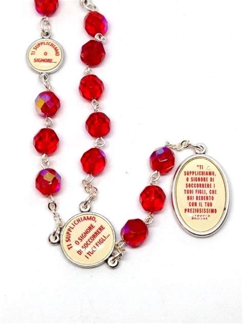 Chaplet of the Precious Blood with Enamel Medals | Catholic Gifts ...