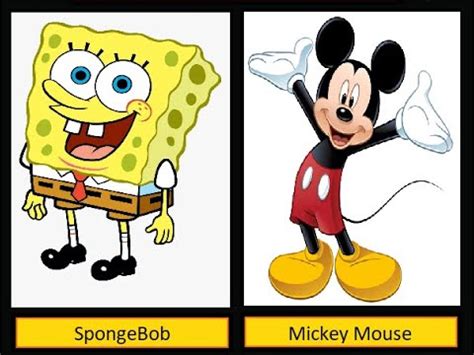 Mickey Mouse vs SpongeBob - YouTube