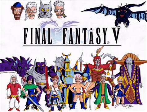Final Fantasy 5 Characters poster by NinjaDude719 on DeviantArt