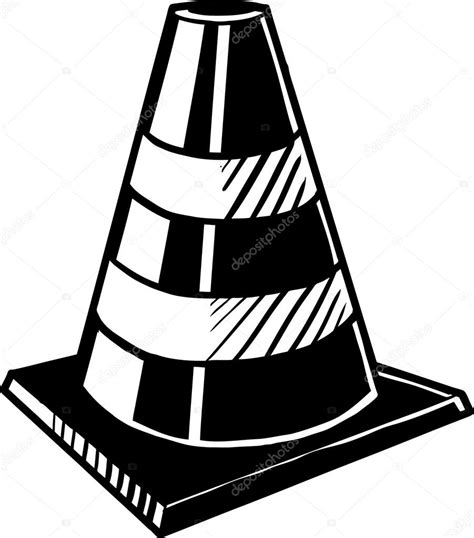 Traffic cone Stock Vector by ©businessdoodles 53171605