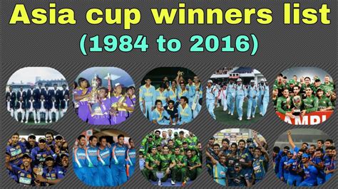 Asia Cup Winners List Find Which Team Won Asia Cup Trophy | Hot Sex Picture