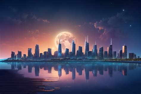 Cityscape Night Background Graphic by mimishop · Creative Fabrica