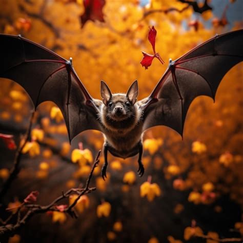 Premium AI Image | Bat in its Natural Habitat Wildlife Photography ...