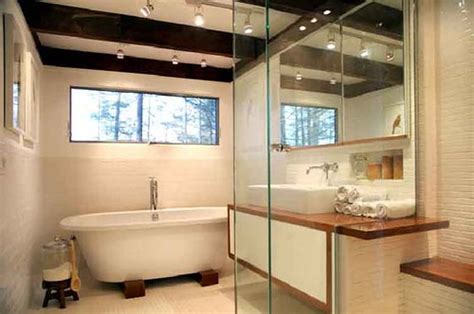 Mid-century-Modern-Glass-Stone-Wood-Home-Bathroom | highfithome | Flickr